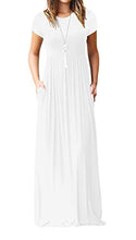 GRECERELLE Women's Short Sleeve and Long Sleeve Loose Plain Maxi Dresses Casual Long Dresses with Pockets at Amazon Womenâs Clothing store:
