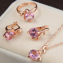 ZOSHI jewelry sets african bridal gold color necklace earrings Ring wedding crystal sieraden women fashion jewellery set