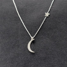 Ahmed Simple Star & Moon Pendant Necklace For Women New Bijoux Maxi Statement Necklaces Collier Fashion Jewelry