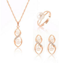 ZOSHI jewelry sets african bridal gold color necklace earrings Ring wedding crystal sieraden women fashion jewellery set