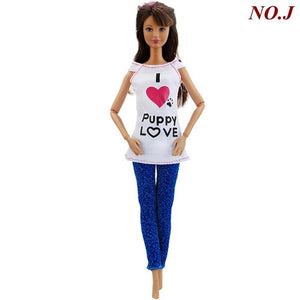 1 PCS Handmade Fashion Outfit Short Dress Cartoon Cute Pattern T-shirt