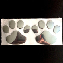 Car Sticker Cool Design Paw 3D Animal Dog Cat Bear Foot Prints Footprint 3M Decal Car Stickers Silver Gold Red
