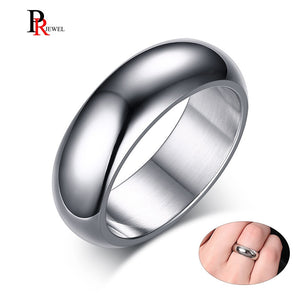 Classic 7mm Stainless Steel Wedding Bands Basic Rings for Men Woman Comfort Fit US Size 6 to 13