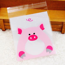 50Pcs Cute Big Teech Mouth Monster Plastic Bag Wedding Birthday Cookie Candy Gift Packaging Bags OPP Self Adhesive Party Favors