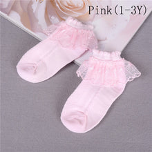 Breathable Cotton Lace Ruffle Princess Mesh Socks Children's Ankle Short Sock White Pink Yellow Baby Girls Kids Toddler