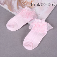 Breathable Cotton Lace Ruffle Princess Mesh Socks Children's Ankle Short Sock White Pink Yellow Baby Girls Kids Toddler