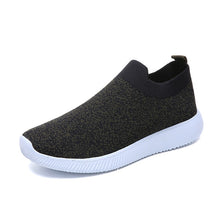 Rimocy plus size breathable air mesh sneakers women 2019 spring summer slip on platform knitting flats soft walking shoes woman