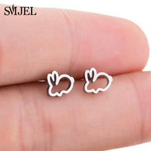 SMJEL Stainless Steel Mickey Stud Earrings for Women Girls