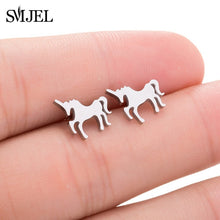 SMJEL Stainless Steel Mickey Stud Earrings for Women Girls