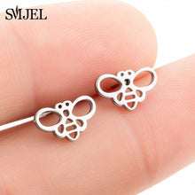 SMJEL Stainless Steel Mickey Stud Earrings for Women Girls