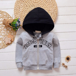 2019 New  Spring Autumn Baby Boys Girls Clothes Cotton Hooded Sweatshirt