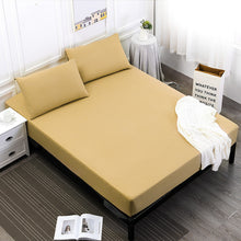 MECEROCK Solid Color Bed Mattress Cover Waterproof Mattress Protector Pad Fitted Sheet Separated Water Bed Linens with Elastic