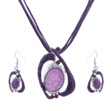ZOSHI Fashion African Jewelry Set 2019 Leather Chain Enamel Gem Jewelry Sets for Party Bridal Jewelry Sets Summer Jewelry