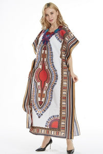 Dashikiage New Arrival Women's 100% Cotton African Print Dashiki Stunning elegant African Ladies Dress