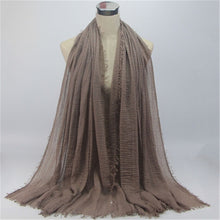 wholesale price 90*180cm women muslim crinkle hijab scarf femme musulman soft cotton headscarf islamic hijab shawls and wraps