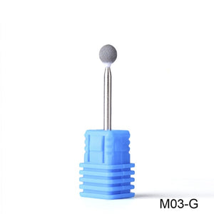 1pcs Opt 16 Type Rubber Silicone Ceramic Milling Burr Nail Art Cutter Polishing Buffer Files Electric Machine Drill Bit TR065