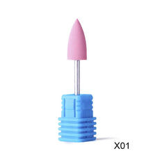 1pcs Opt 16 Type Rubber Silicone Ceramic Milling Burr Nail Art Cutter Polishing Buffer Files Electric Machine Drill Bit TR065