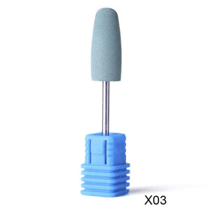 1pcs Opt 16 Type Rubber Silicone Ceramic Milling Burr Nail Art Cutter Polishing Buffer Files Electric Machine Drill Bit TR065