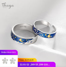 Thaya Genuine Van Gogh's Enamel Rings Jewelry