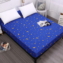 MECEROCK New Printing Bed Mattress Cover Waterproof Mattress Protector Pad Fitted Sheet Separated Water Bed Linens with Elastic