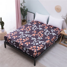 MECEROCK New Printing Bed Mattress Cover Waterproof Mattress Protector Pad Fitted Sheet Separated Water Bed Linens with Elastic