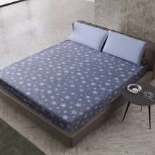 MECEROCK New Printing Bed Mattress Cover Waterproof Mattress Protector Pad Fitted Sheet Separated Water Bed Linens with Elastic