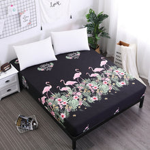 MECEROCK New Printing Bed Mattress Cover Waterproof Mattress Protector Pad Fitted Sheet Separated Water Bed Linens with Elastic