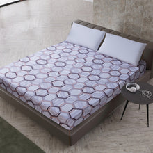 MECEROCK New Printing Bed Mattress Cover Waterproof Mattress Protector Pad Fitted Sheet Separated Water Bed Linens with Elastic