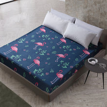 MECEROCK New Printing Bed Mattress Cover Waterproof Mattress Protector Pad Fitted Sheet Separated Water Bed Linens with Elastic